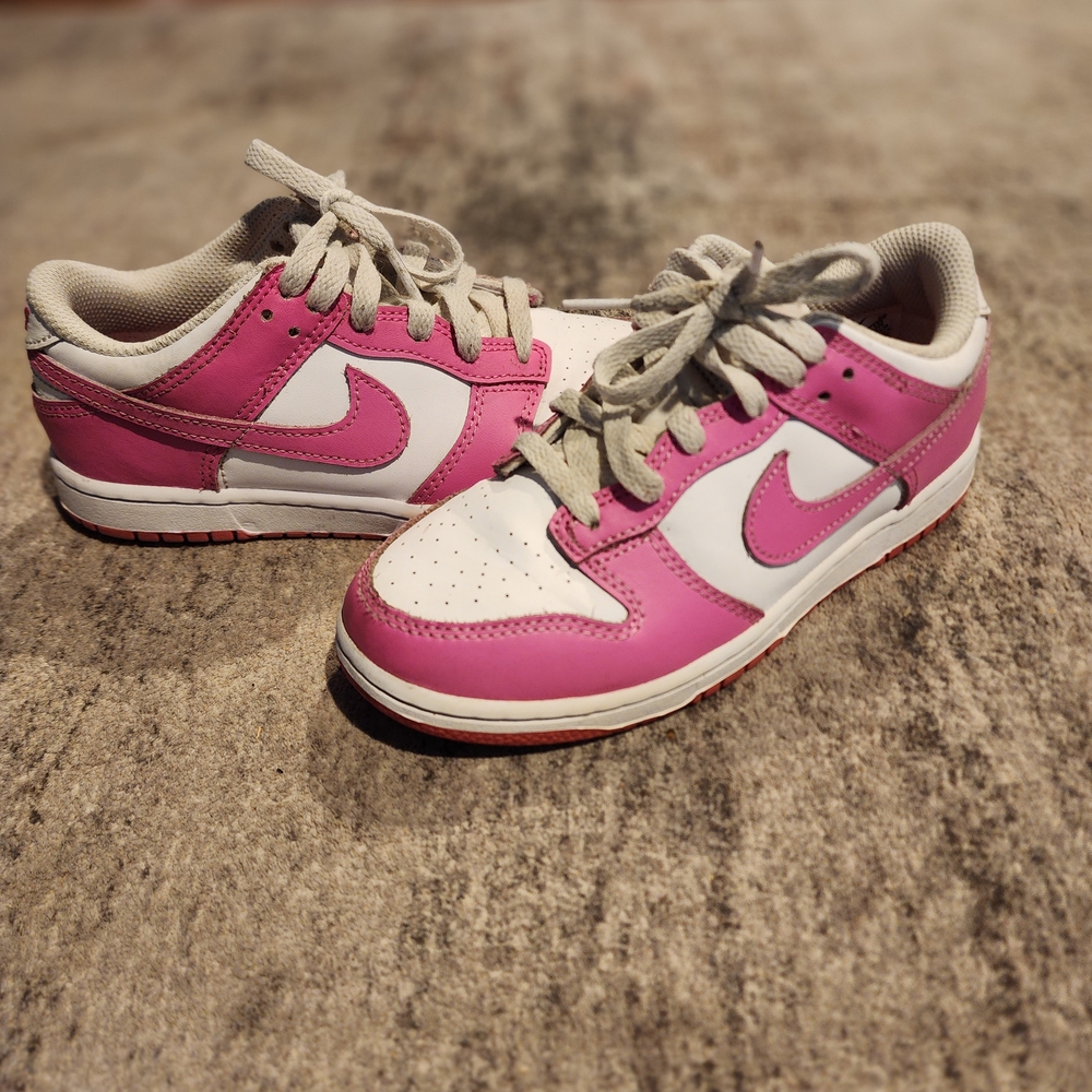 Nike Pink and White Sneakers